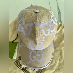 Authentic Gucci Beige and Lavender Logo Cap Hat Gucci Purple size M International in Cotton - 35448158 main image 4